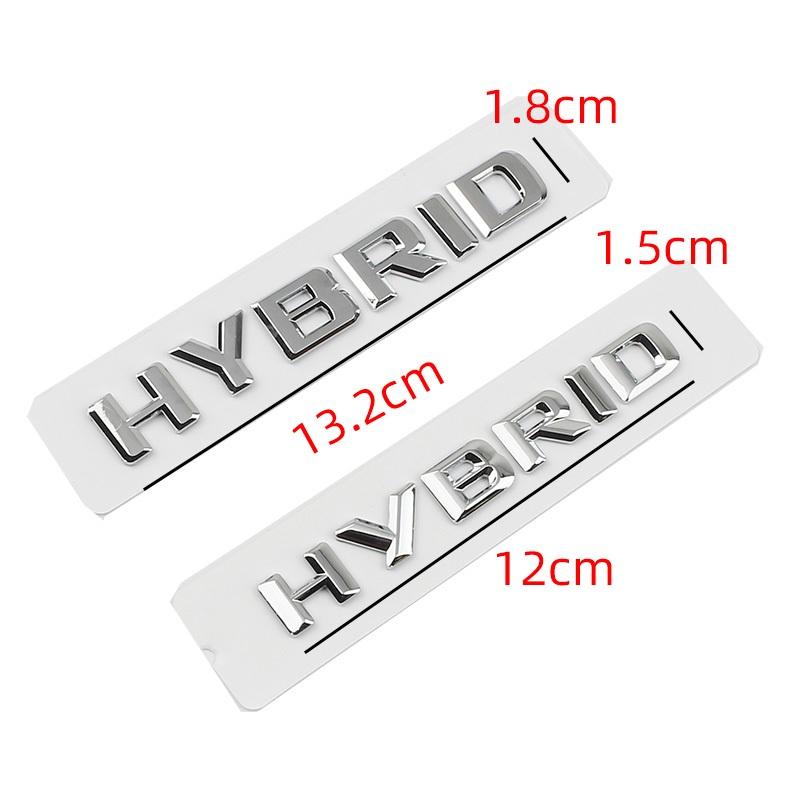 3D ABS Hybrid Letter Emblem for Mercedes Benz C260 E260 E350 S320 S560e S400 Rear Logo Trunk Badge Car Sticker Modified