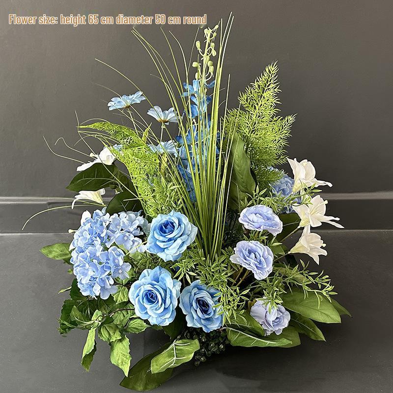 Monet Garden Forest Wedding Flowers: Ground Row, Stage, and Window Decoration Art Installation