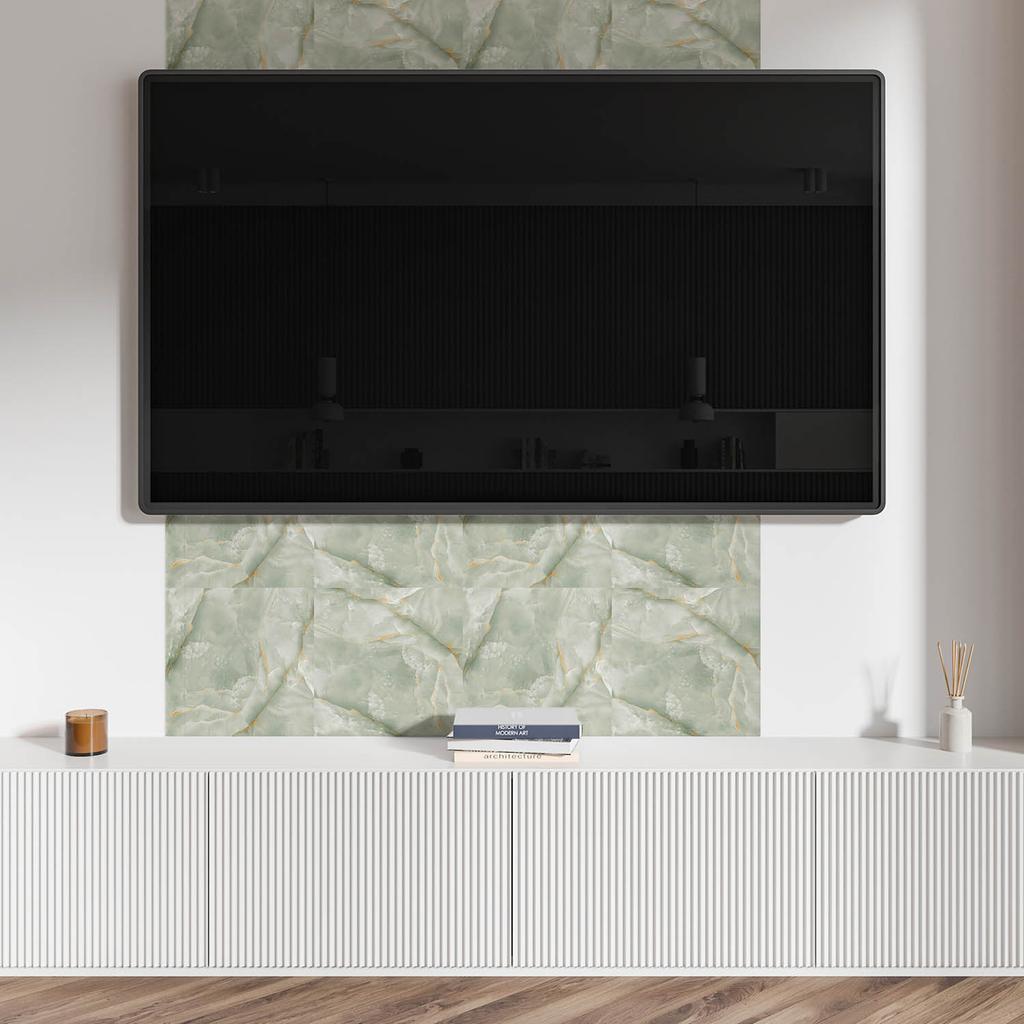 Komplet Kafelków Winylowych Z Wzorem Samoprzylepne Do Sypialni Naturalny Wzór Marmuru 6X60X30 Cm