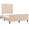 Bed Frame with Headboard Cappuccino Brown 120 x 200 cm Faux Leather