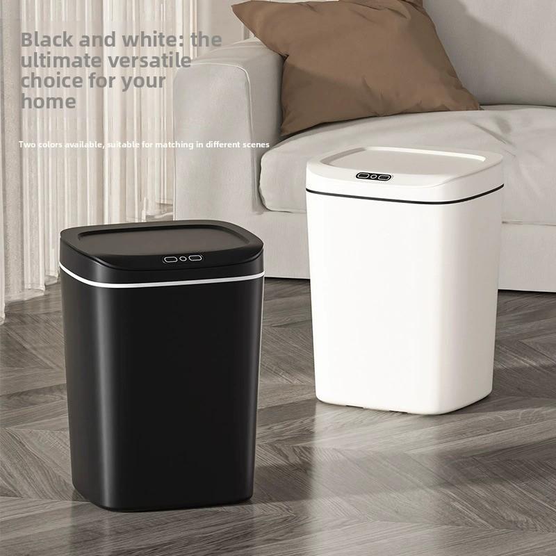 Cubo de basura inteligente automático de 16L con sensor de movimiento para hogar