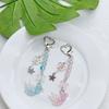 Trendy Acrylic Goldfish Charm Keychain with Star Bowknot Handmade Key Chain Versatile Keyring for Fashion Enthusiasts
