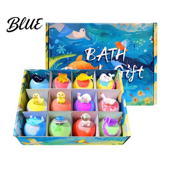 Kids Bathtub Surprise Toys 1 Set Ocean-Themed Bath Bombs with Fizzy Colorful Bubble Spa Tablets for Balls Spa-Like Relaxation Fun Gift Toddlers
