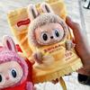 For 15cm Labubu The Monsters Figure Doll Potato Chip Packaging Clothes Cartoon Heartbeat Macaron Clothes