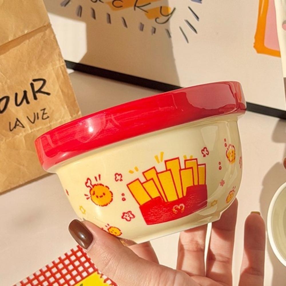 

Good-looking plate, cute French fries fruit plate, high-value breakfast plate, beautiful dinner plate, high-value dessert fruit plate. no specifications