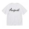 Women's Soft Breathable All Season Classic T-Shirt August Graphic Cotton Tee