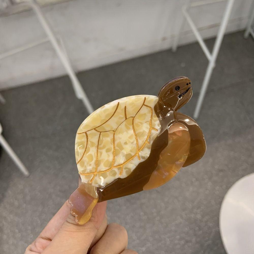 Acetic Acid Animal Hair Clip Sea Creature Big Shark Clip Fashion Acetate Turtle Hair Claw Female