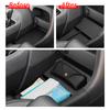 For Hyundai Palisade 2026 Center Console Lower Storage Box Car Central Tray TPE Organizer Accessories Tidying Black