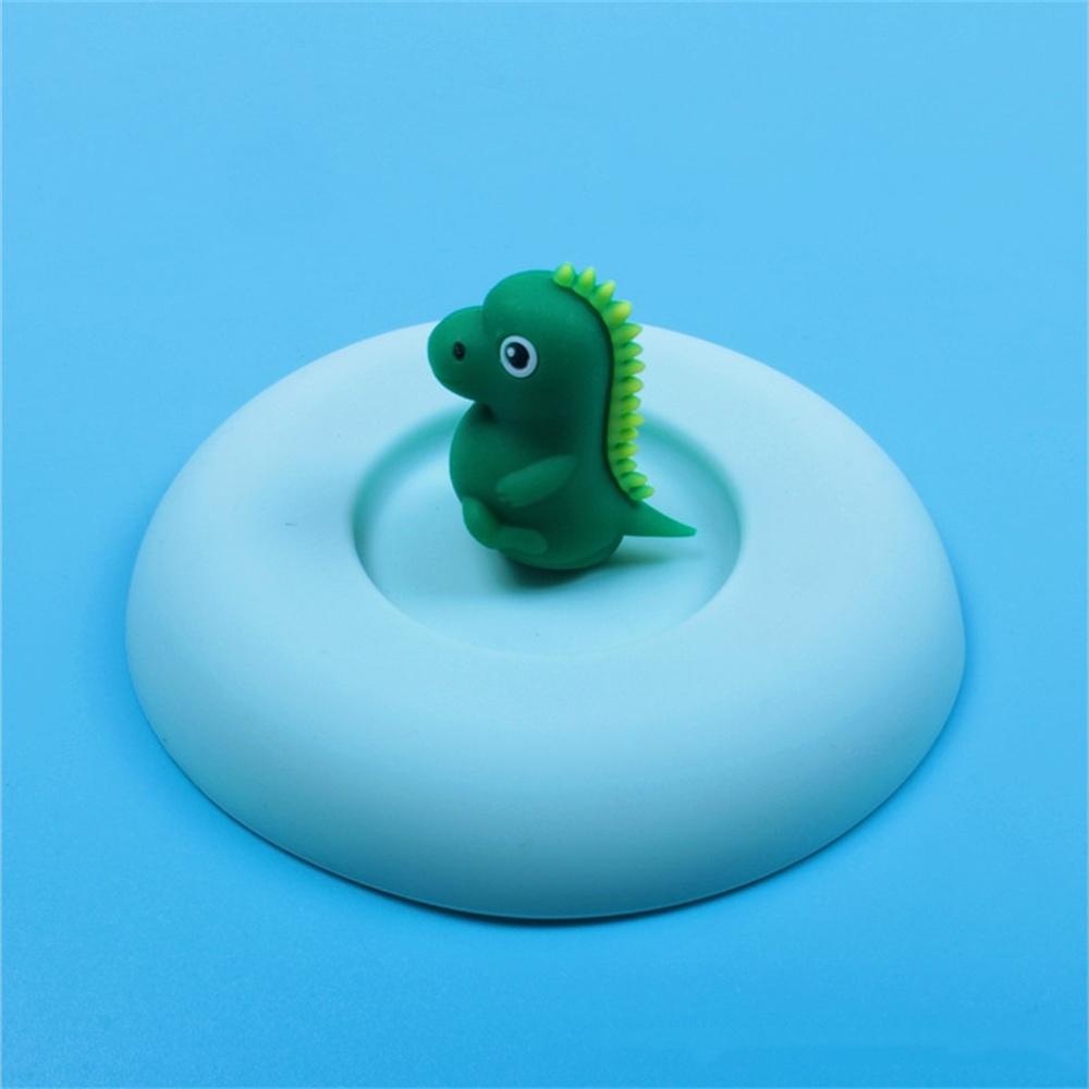 Cup Cover Non-toxic Silicone Round Universal Water Cup Lid Anti-dust Coffee Mug Sealed Cap With Spoon Holder Heat-Resistant Lid