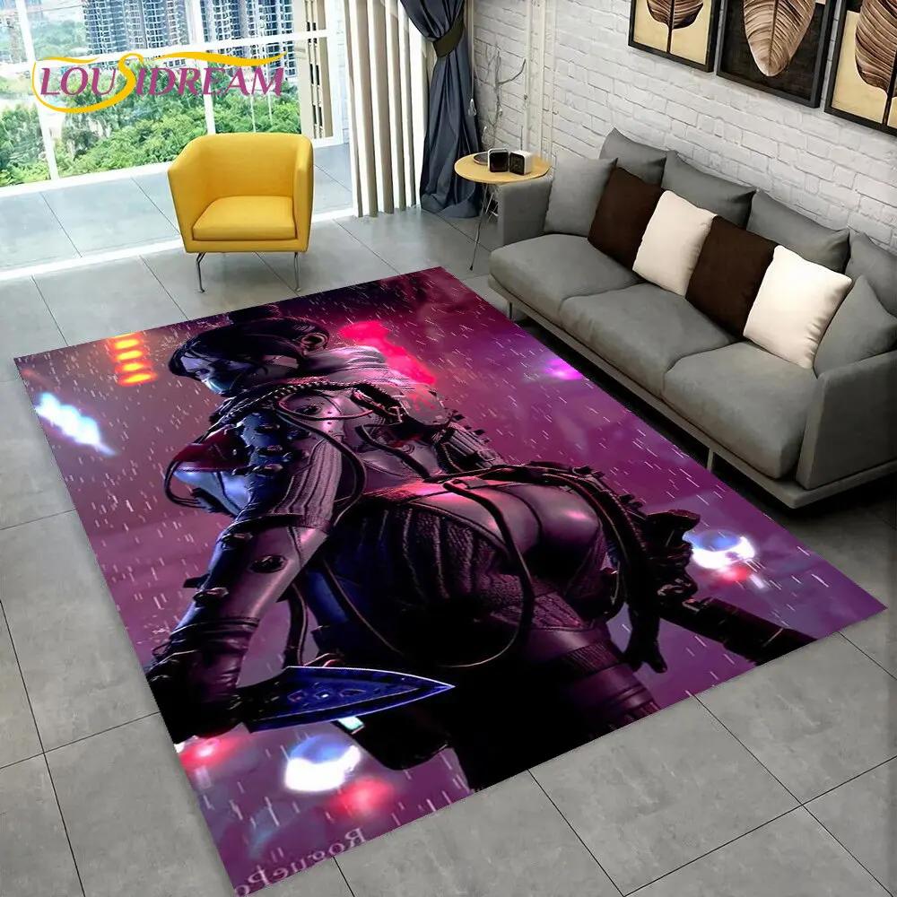 Apex Legends Spiel Gamer Cartoon Bereichsteppich, Teppich für Wohnzimmer Schlafzimmer Sofa Fußmatte Dekoration, Kinder Spiel Rutschfeste Bodenmatte