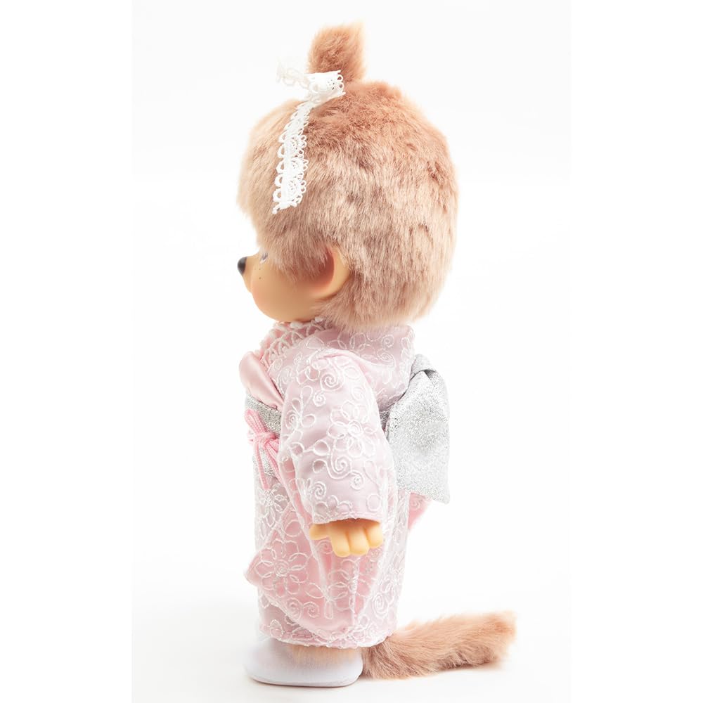 Kyugetsu Offizielles Original Kimono Monchhichi Mädchen Milch Tee Braun IPM-110-Z