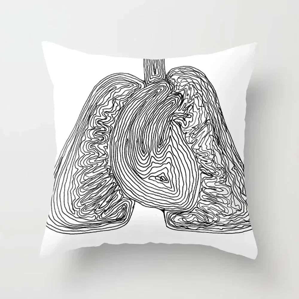Abstract Pattern Decorative Pillow Cover Car Sofa Square Cushion Pillow Cover