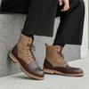 2024 men's new high-top Martin boots lace-up fashion versatile trend British retro tooling boots 24917-J