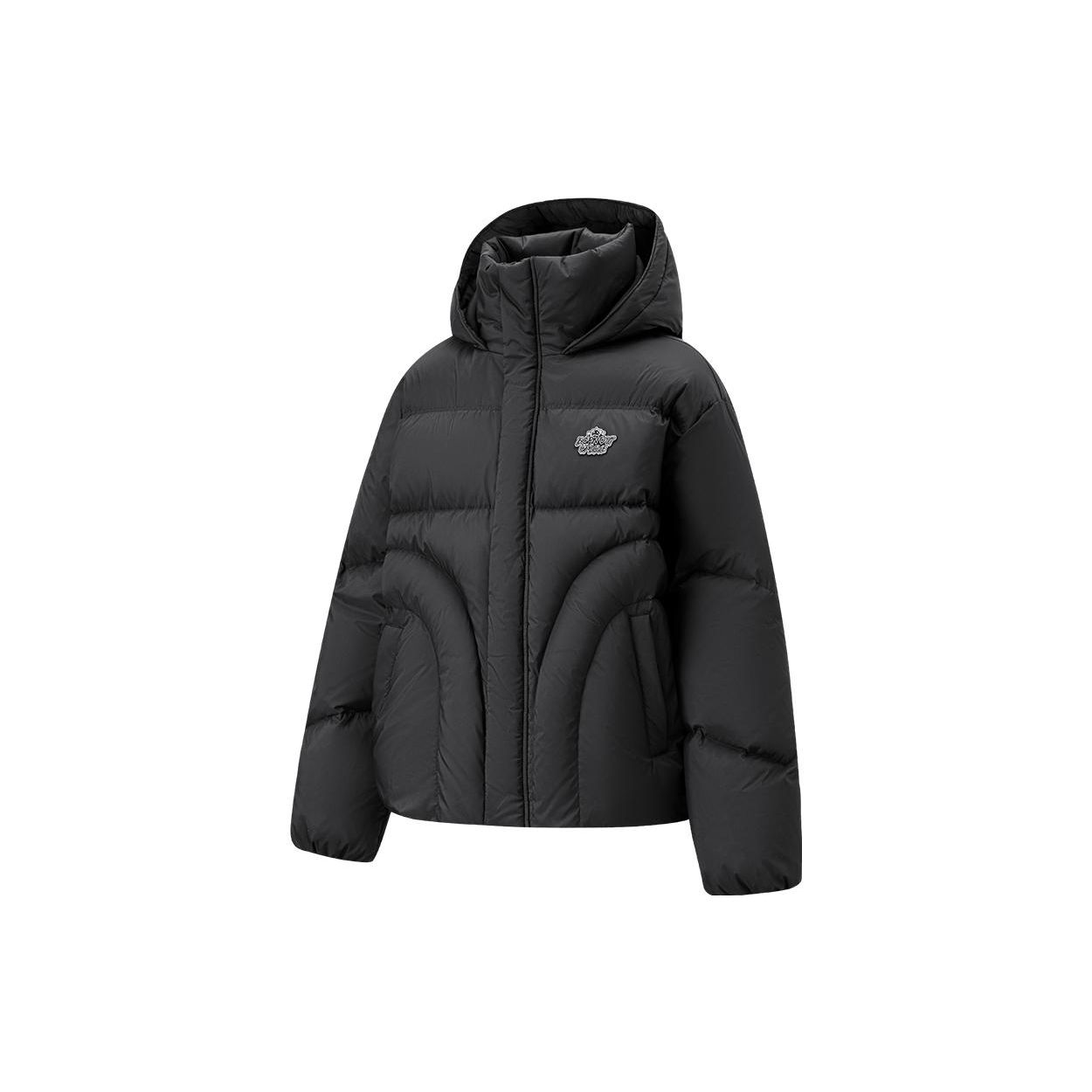 LI-NING Unisex 2024FW League of Legends Co-Branded Loose Hooded Down Jacket Black AYMT419-2 L