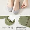 Forefoot Sponge-soled Shock-proof Ice Silk Boat Socks for Women Silicone Non-slip Anti-heel Socks Shallow-cut Invisible Thin High Heel Socks