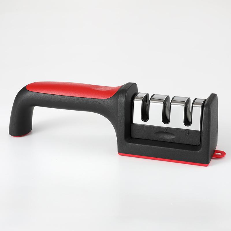 Knife Sharpener Household Multifunctional Three-stage Sharpening Stone Quick Ceramic Sharpening Tool