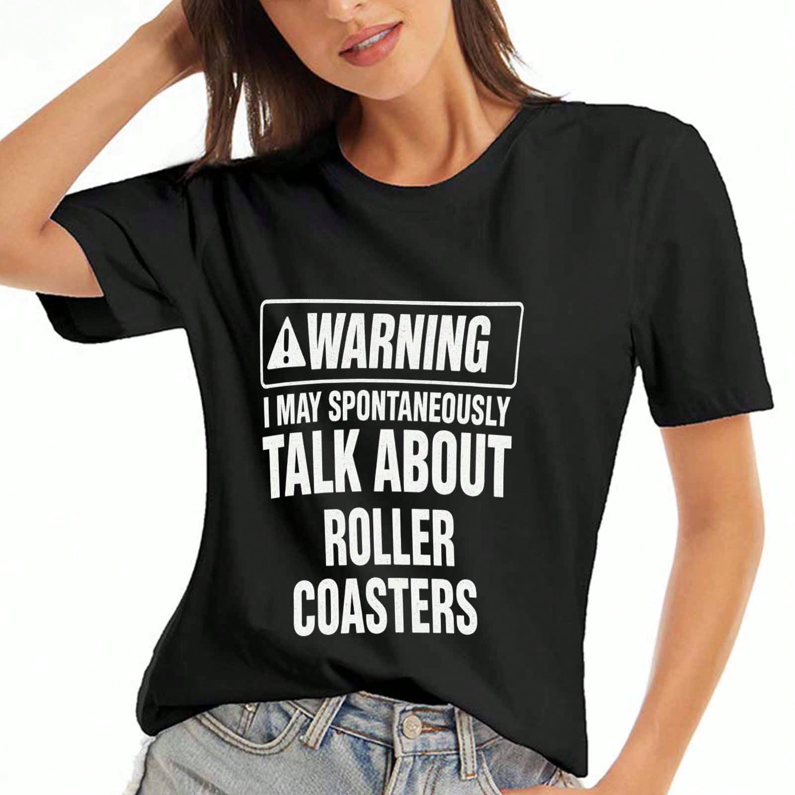 Roller Coasters Forecast unisex Cotton T Shirt, Pure Cotton Premium Print, Durable, Casual Fashion. Todayunisex Forecast 100% Chance Of Roller Coaster S разноцветный