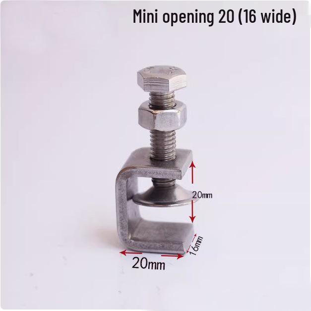 C304 Tiger Claw U-Shaped Stainless Steel Pipe Clamp
