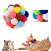 Yousheng Attractive Cats Ball Toy Perfect Gifts Polyester Bell Portable Pet Plush Ball for Home