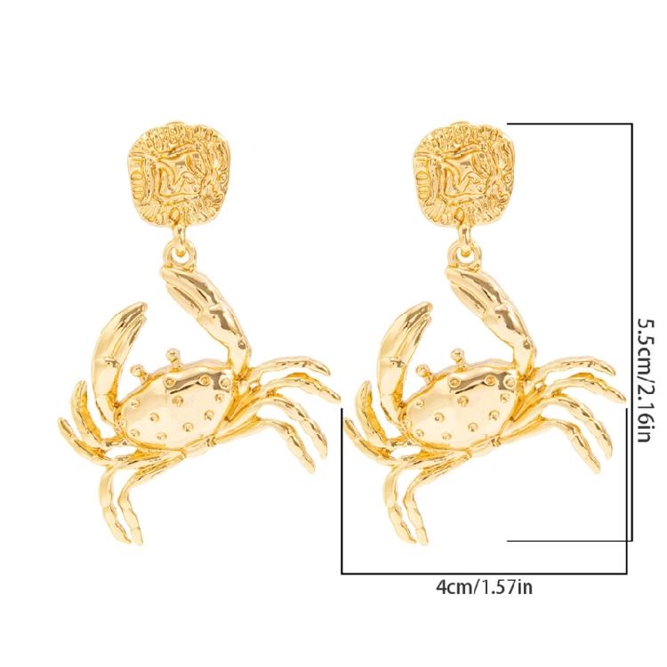 Fashionable Sea Style Earrings Crab/Lobster Ear Accessories For Girls Handmade Statement Jewelry