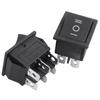 A84X-10 Pcs 6 Pin DPDT Black Button On/Off/On Rocker Switch AC 250V/15A 125V/20A