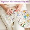 Handmade Stitching Tutorial Journal Cotton Linen Page Multiple Sewing Guide Travel Friendly