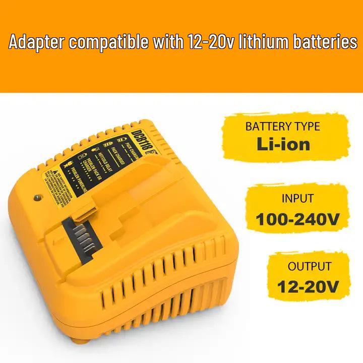 Compatible with Dewalt 12V-20V Power Tool Battery Charger DCB118 for Lithium Batteries.