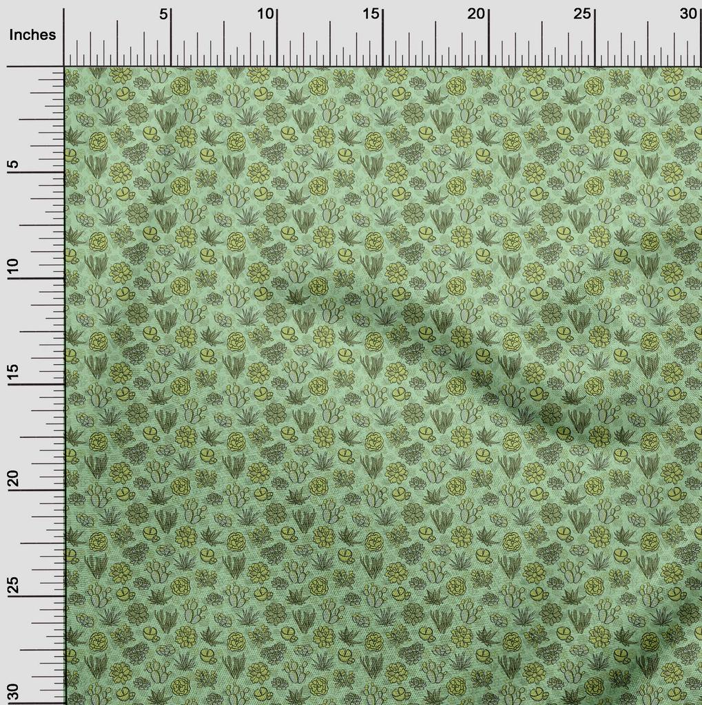 oneOone Cotton Flex Dusty Pink Fabric Cactus Quilting Supplies Print Sewing Fabric By The Yard 40 Inch