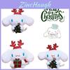 Christmas Cinnamoroll Plush Pendant Keychain Soft Durable Festive