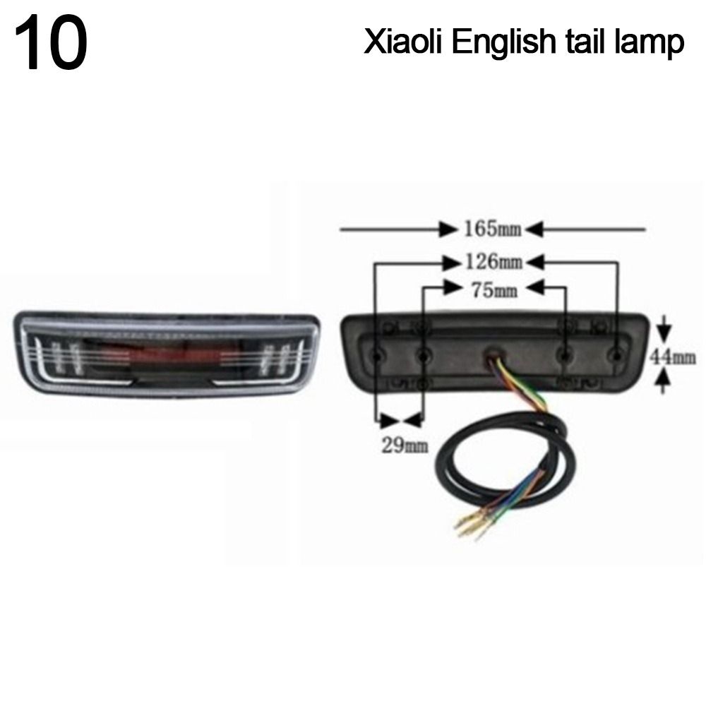 Rear Lamp E-Bike Rear Light Electric Bicycle Light Bicycle Tail Light E-Scooter Night Lamp