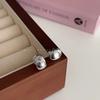 Gold retro matte metal stud earrings women's light luxury niche design high-end earrings new popular earrings