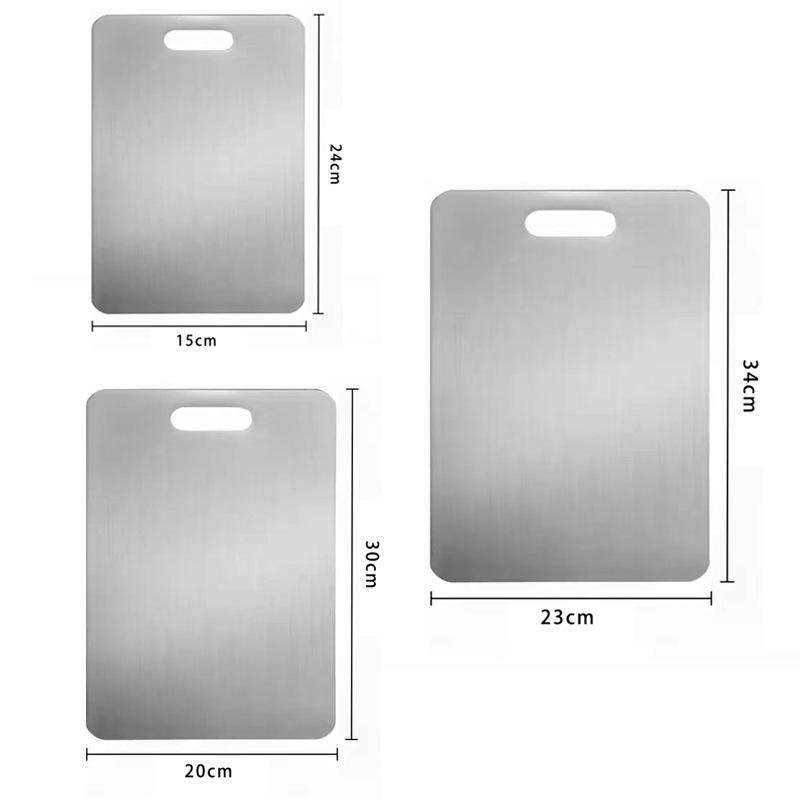 Stainless Steel Non-slip Thick Cutting Board - Large, Anti-mold, Needle Design for Household Use
