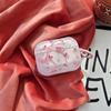 Pink Flower Bow Bluetooth Headphone Case for AirPods 1st Generation/1/1/1 Wireless Headphone Case