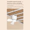 Compactly DC5V Hanging Fan Remote Operated 3Wind Gears Ceiling Fan Quiet Cooling For Home Camping Bed Tent Space