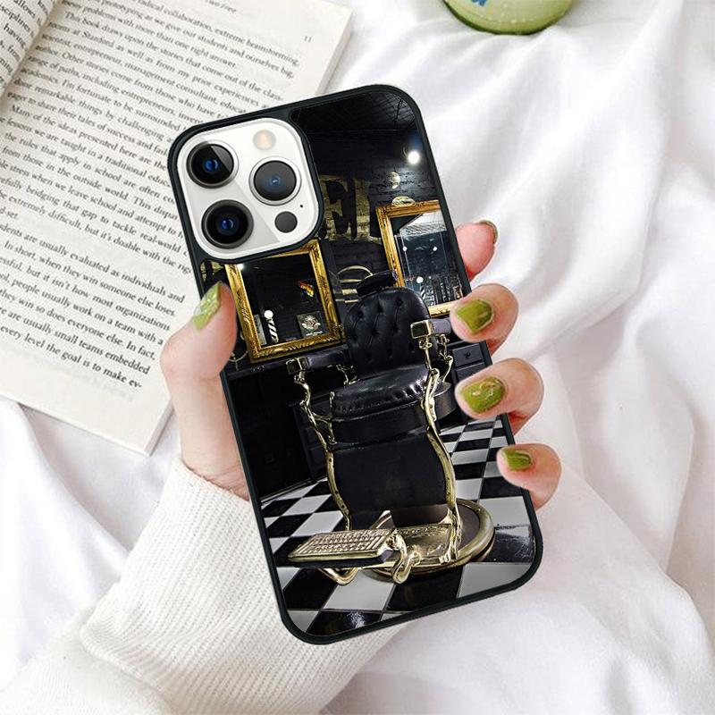 Barber Scissors Hairstylist Salon Phone Case for iPhone 17 Air 16 PRO MAX 15 14 PLUS 12 11 13 Cover Fundas Shell coque
