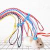 1.4m Adjustable Pet Hamster Leash Harness Rope Gerbil Cotton Rope Harness Lead Collar for Rat Mouse Hamster Pet Cage Leash 1