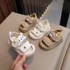 Toddler Sandals  Summer Baby Beach Shoes Cute Cartoon Bear Infant Sandals Protect-toe Unisex Baby Boy Girl Sandals