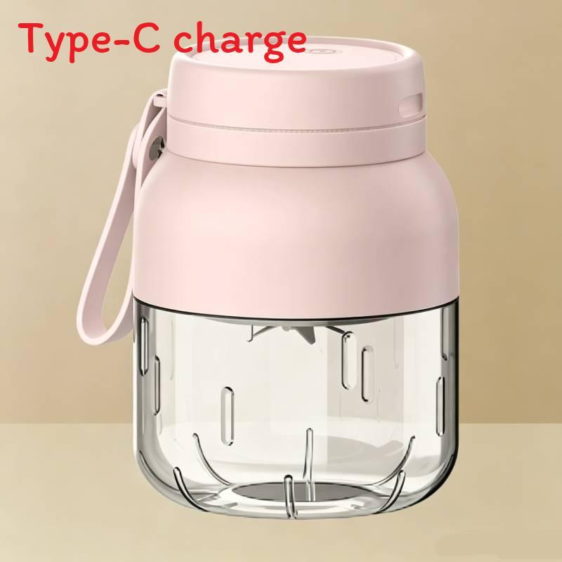 Type-c Usb Rechargeable Juicer Cup With Fast Spin And Foodgrade Plastic For Travel