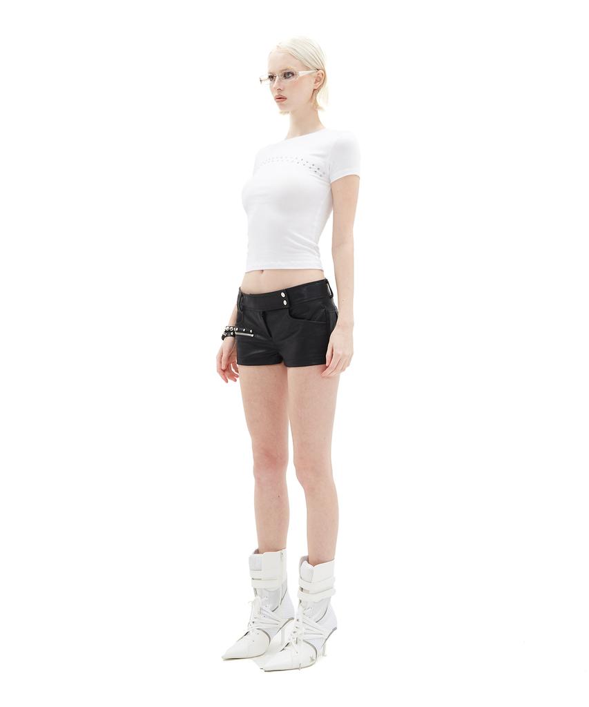 Hilda Orbit Studded Slim Tee [White]