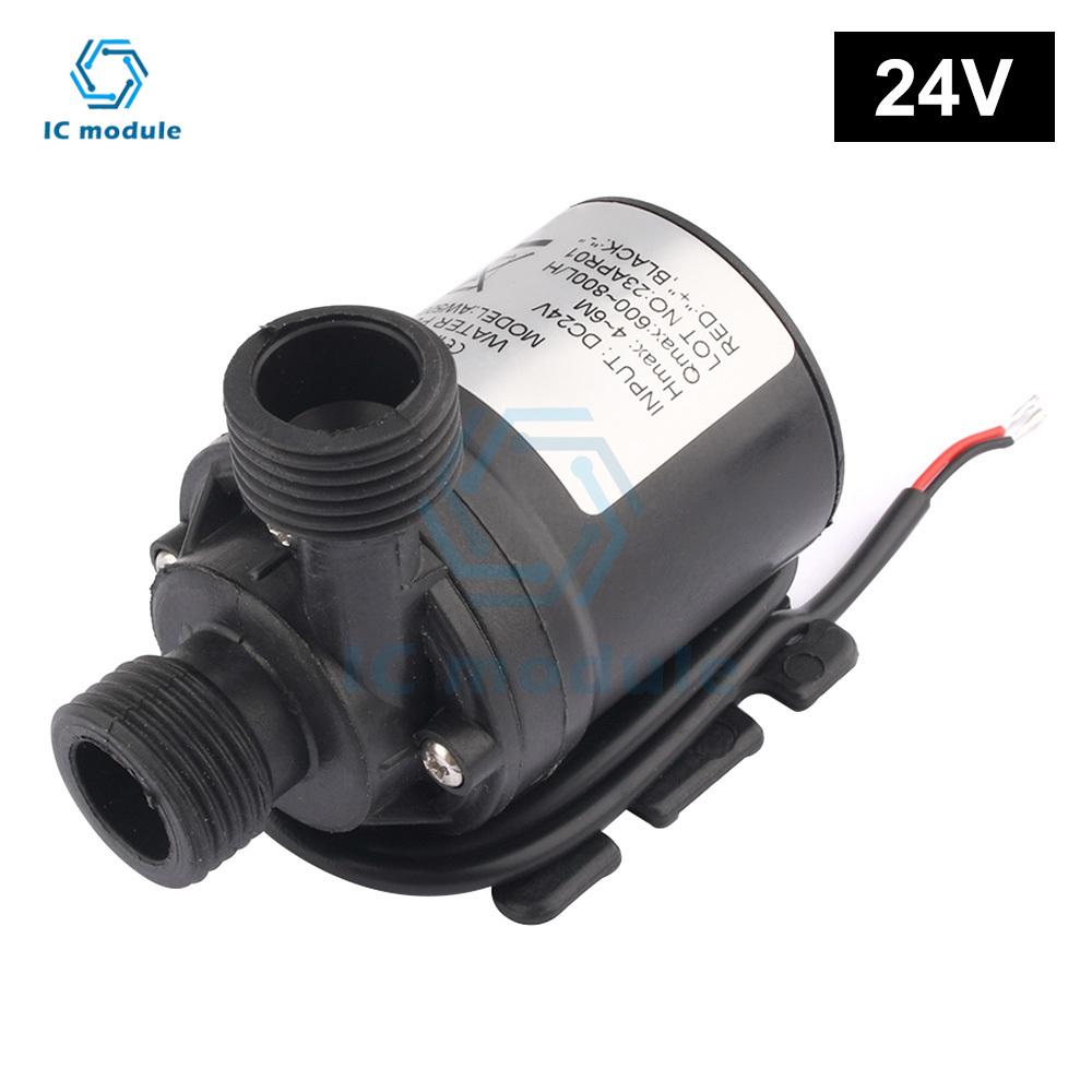 AW500S DC 12V 24V Mini Bezszczotkowy Silnik Zanurzalna Pompa Wodna 800L/H Ogrodowa Przenośna Do Systemu Chłodzenia Fontann Grzałki