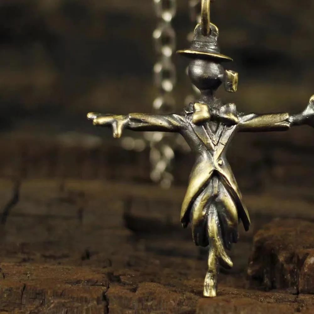 Винтажная Минималистичная Нишевая Подвеска-Ожерелье Пугало Клоун Безликая Причудливая Уличная Вечеринка Тренд Мужская Подвеска Подарок Украшения