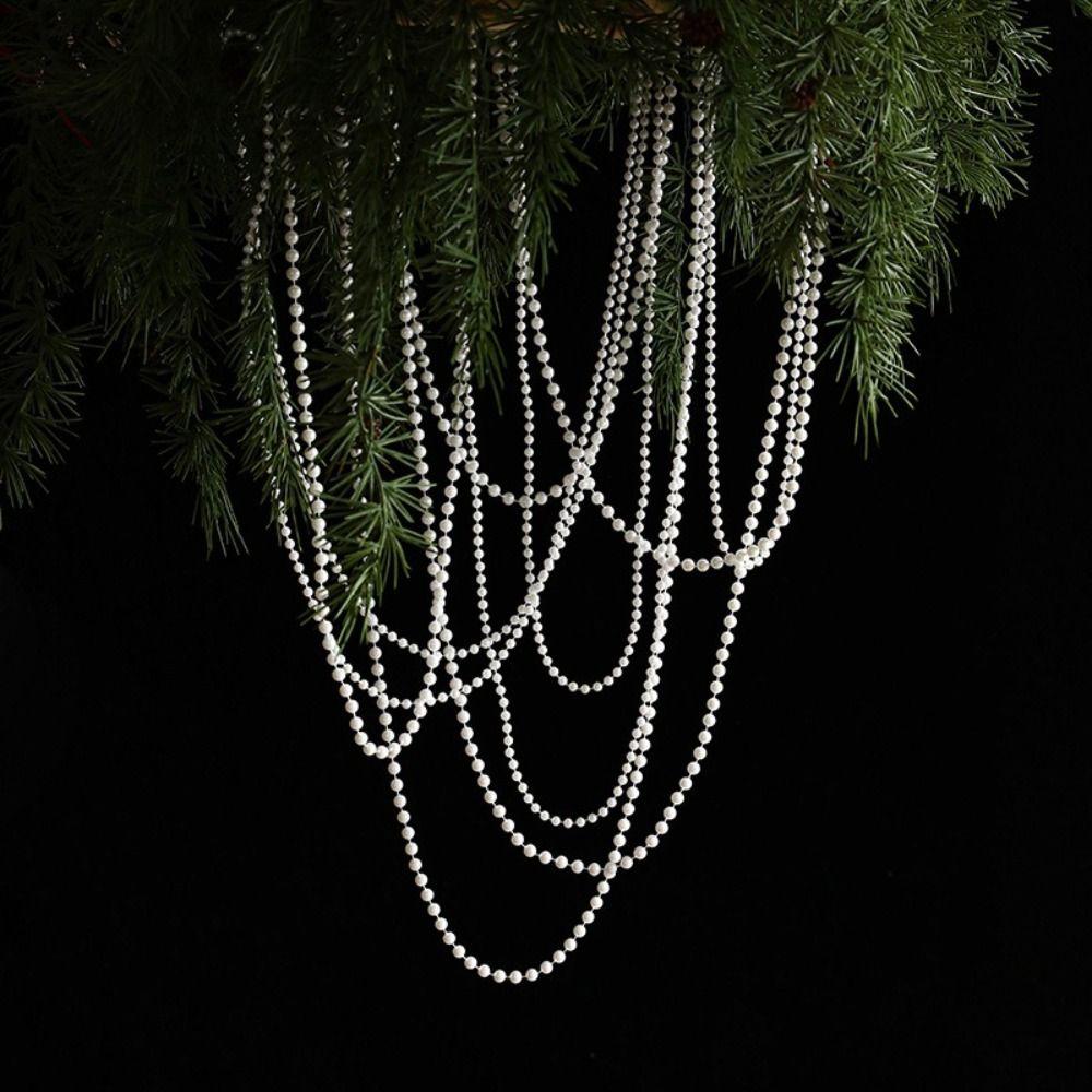 Pearl String Bead Xmas Tree Ornaments DIY Christmas Decor Xmas Hanging Pendant Christmas