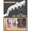 Mizukiori Double Curtain Rail, Flexible, 5m, for Bay Windows, Ceiling Mounting, Car, Bedroom, and