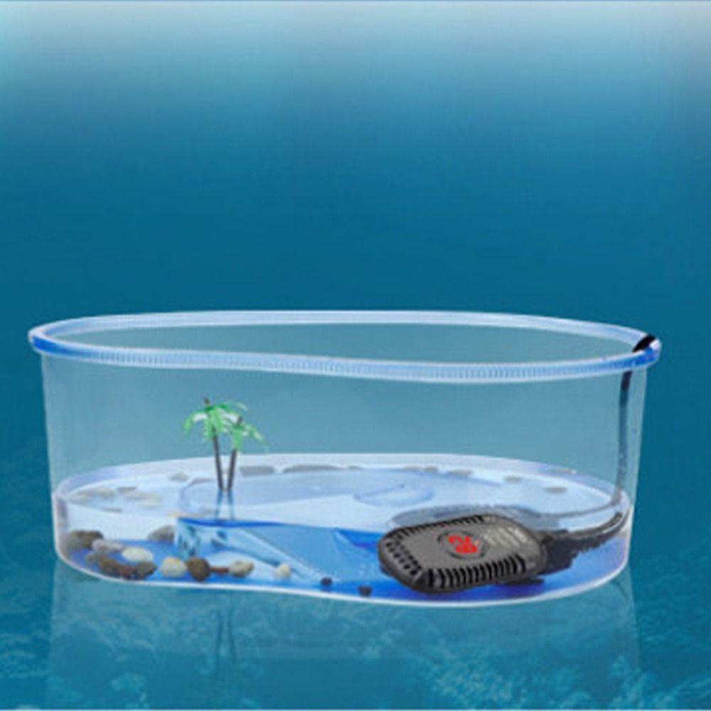Quartz Glass Aquarium Submersible Heater Low Water Level Ultra Short Turtle Tank Heater Adjustable 25w-150w