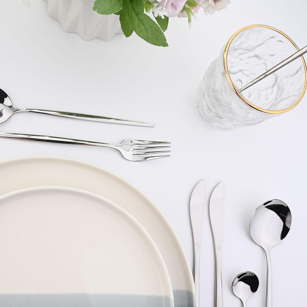 1 stk Sølvbestikk Kjøkken Servise Restaurant Bestikk Western Servise Steak Kniv Gaffel Skje Dessert Sølvtøy