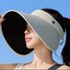 Women's Full Cover UV Protection Sun Hat Outdoor Airy Top Cap with Lamp Shade Design & Extra Wide Brim Summer Sunscreen Hat