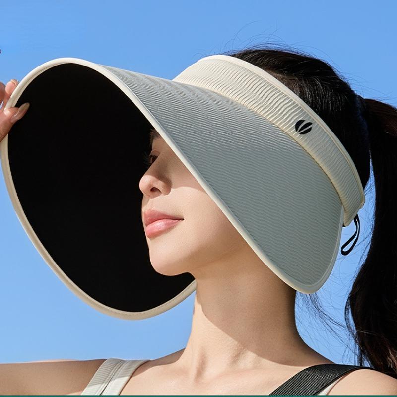 Women's Full Cover UV Protection Sun Hat Outdoor Airy Top Cap with Lamp Shade Design & Extra Wide Brim Summer Sunscreen Hat