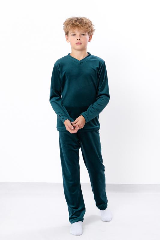 Pyjamas – Plüsch-Velours-Set für Teenager-Jungen, Warmer Winterkomfort, Winter, 6412-030 HC