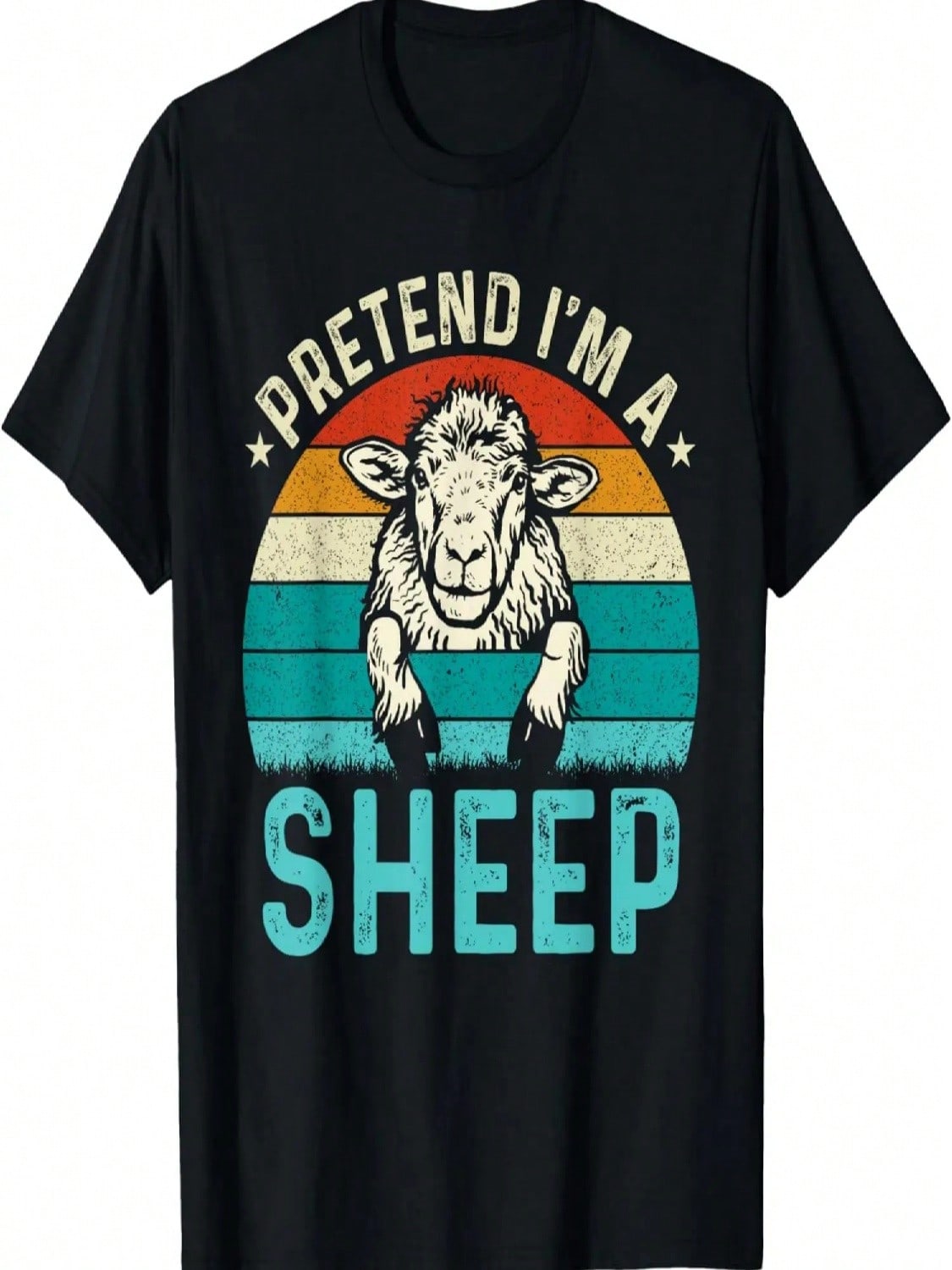 Pretend I m A Sheep T-Shirt S разноцветный