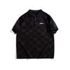 Checkered New Wave Men's Stretch Fit Moisture Transferring Fashionable Polo Shirt - Oversized Loose Casual Short Sleeve Athletic Top